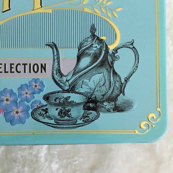 Traditional English Teas Vintage Victorian Tin 72 Bags 7.5 x 5 Tin - Picture 3 of 15